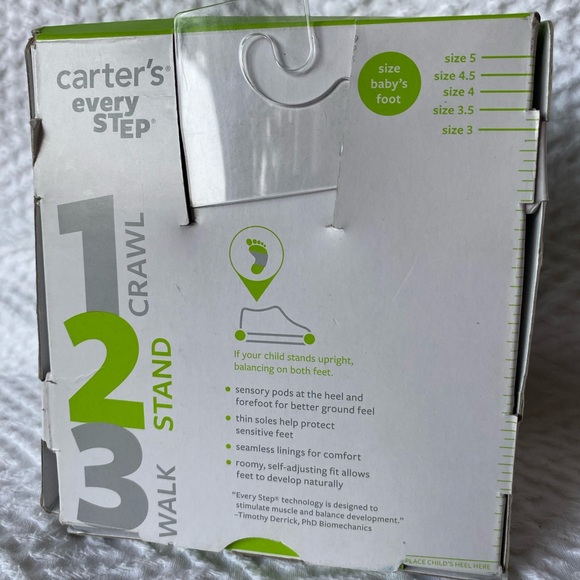 NWT Carter’s Every Step Stand Booties 9-12M - Picture 3 of 7